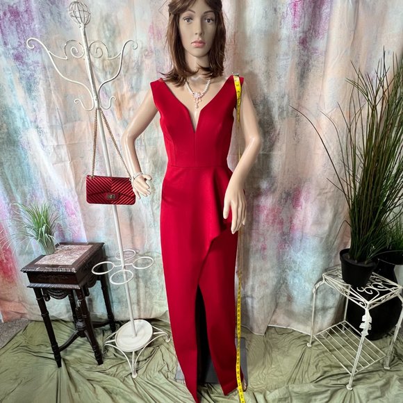 📌Black Halo Eve By Laurel Berman Lady in Red Evening - Formal - Prom Dress - Picture 7 of 16